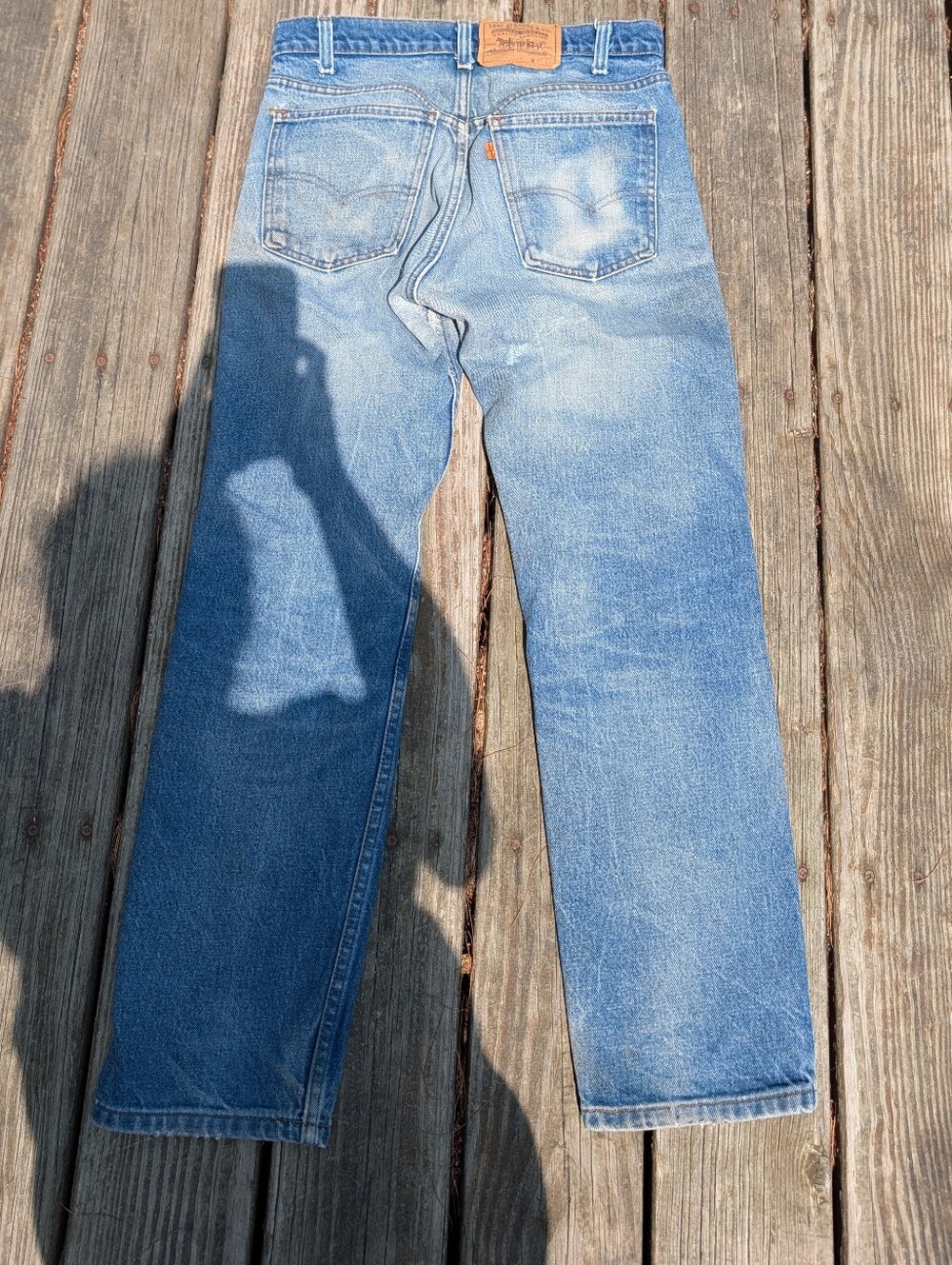 Vintage 80s Levi's Orange Tab 20505 Denim Jeans Classic Character Faded Vtg